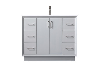 Hayes SIngle Bathroom Vanity in Grey (173|VF19642GR)