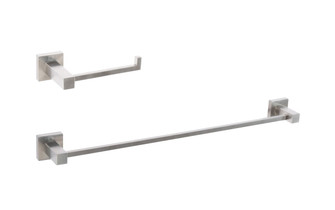 Isla 2-Piece Bathroom Hardware Set in Brushed Nickel (173|HWB-12S2BNK)