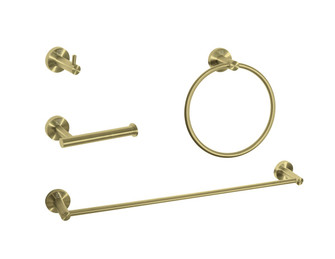 Freya 4-Piece Bathroom Hardware Set in Brushed Gold (173|HWB-11S4BGD)