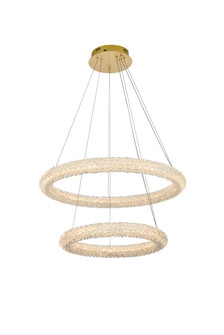 Bowen LED Chandelier in Satin Gold (173|3800G28SG)