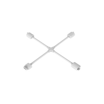 Invisiled Outdoor X Connector in WHITE (34|T24-OD-X-WT)