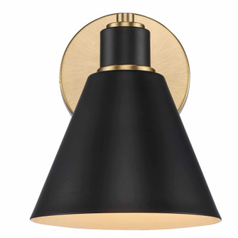 One Light Wall Sconce in Antique Gold / Black (110|22591 AG-BK)