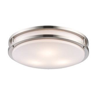 Three Light Flush Mount in Brushed Nickel (110|10362 BN)