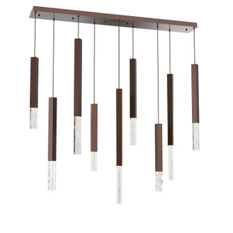 Axis LED Chandelier in Burnished Bronze (404|PLB0097-09-BB-GC-C01-L3)