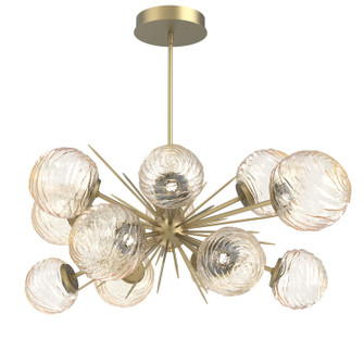 Gaia LED Chandelier in Gilded Brass (404|PLB0092-0D-GB-A-001-L3)