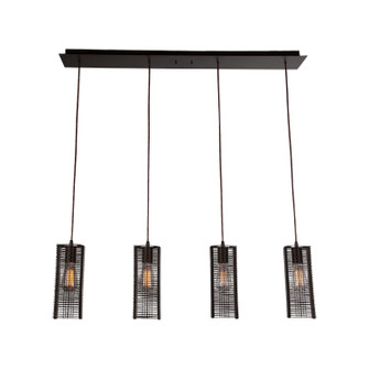 Downtown Mesh Four Light Linear Pendant in Novel Brass (404|PLB0020-04-NB-0-C01-E2)