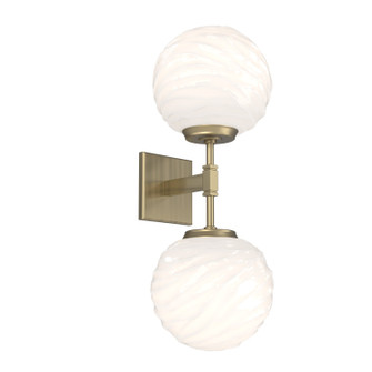 Gaia LED Wall Sconce in Heritage Brass (404|IDB0092-02-HB-WL-L3)