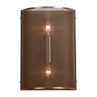 Uptown Mesh Two Light Wall Sconce in Novel Brass (404|CSB0019-11-NB-F-E1)
