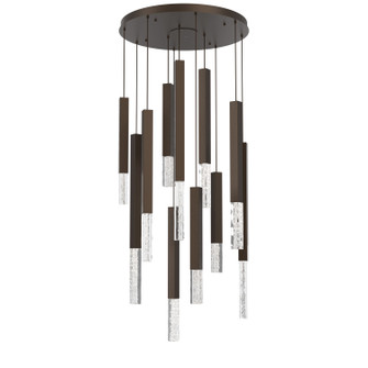 Axis LED Chandelier in Flat Bronze (404|CHB0097-11-FB-GC-C01-L3)