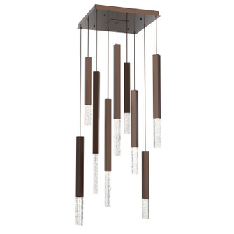 Axis LED Chandelier in Burnished Bronze (404|CHB0097-09-BB-GC-C01-L3)