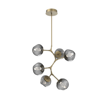 Luna LED Chandelier in Gilded Brass (404|CHB0095-VA-GB-GS-001-L3)