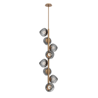 Luna LED Chandelier in Novel Brass (404|CHB0095-T8-NB-FS-001-L3)