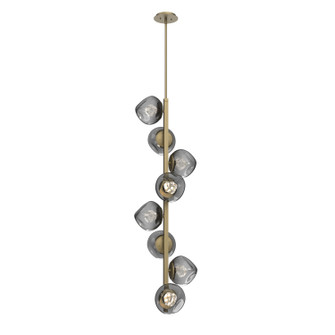 Luna LED Chandelier in Gilded Brass (404|CHB0095-T8-GB-ZS-001-L3)