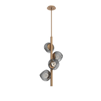 Luna LED Chandelier in Novel Brass (404|CHB0095-T4-NB-ZS-001-L3)