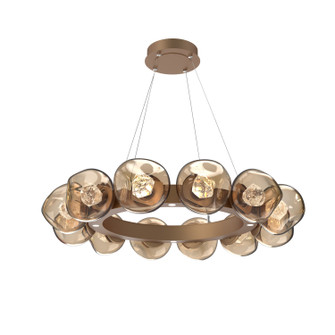 Luna LED Chandelier in Novel Brass (404|CHB0095-36-NB-ZB-CA1-L3)