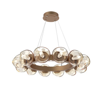 Luna LED Chandelier in Novel Brass (404|CHB0095-36-NB-GA-CA1-L3)