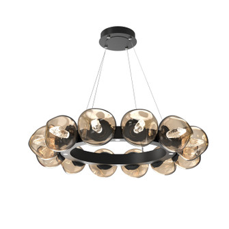 Luna LED Chandelier in Matte Black (404|CHB0095-36-MB-GB-CA1-L3)