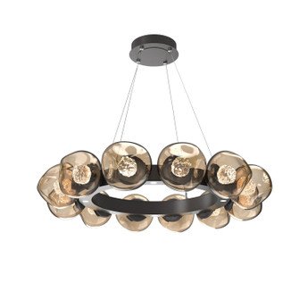 Luna LED Chandelier in Graphite (404|CHB0095-36-GP-FB-CA1-L3)