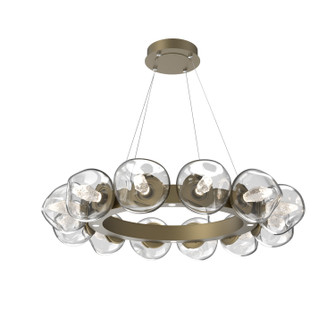 Luna LED Chandelier in Gilded Brass (404|CHB0095-36-GB-GC-CA1-L3)