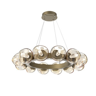 Luna LED Chandelier in Gilded Brass (404|CHB0095-36-GB-GA-CA1-L3)