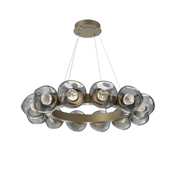 Luna LED Chandelier in Gilded Brass (404|CHB0095-36-GB-FS-CA1-L3)