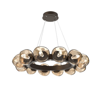 Luna LED Chandelier in Flat Bronze (404|CHB0095-36-FB-GB-CA1-L3)