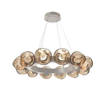 Luna LED Chandelier in Beige Silver (404|CHB0095-36-BS-ZB-CA1-L3)