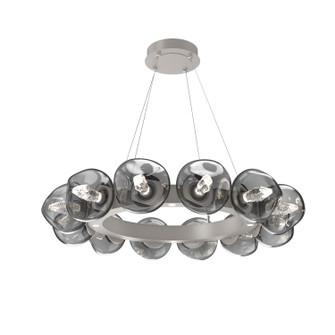 Luna LED Chandelier in Beige Silver (404|CHB0095-36-BS-GS-CA1-L3)