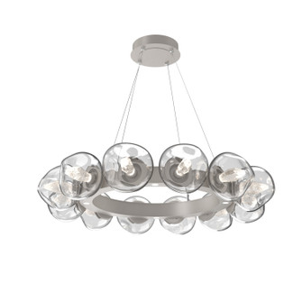 Luna LED Chandelier in Beige Silver (404|CHB0095-36-BS-GC-CA1-L3)