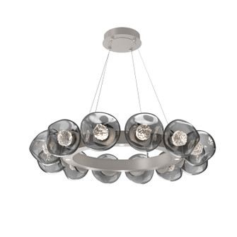 Luna LED Chandelier in Beige Silver (404|CHB0095-36-BS-FS-CA1-L3)