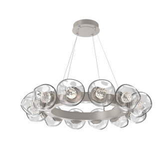 Luna LED Chandelier in Beige Silver (404|CHB0095-36-BS-FC-CA1-L3)