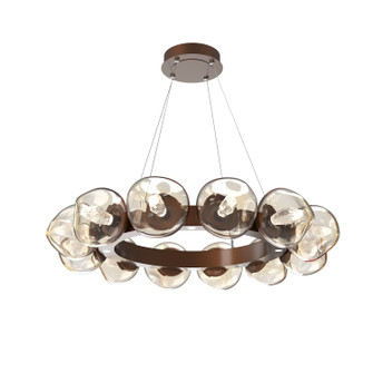 Luna LED Chandelier in Burnished Bronze (404|CHB0095-36-BB-GA-CA1-L3)