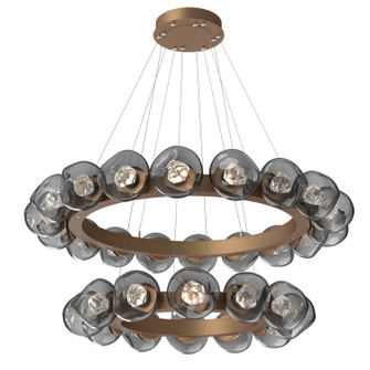 Luna LED Chandelier in Novel Brass (404|CHB0095-2T-NB-ZS-CA1-L3)