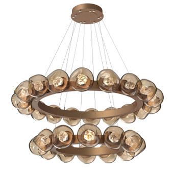 Luna LED Chandelier in Novel Brass (404|CHB0095-2T-NB-ZB-CA1-L3)