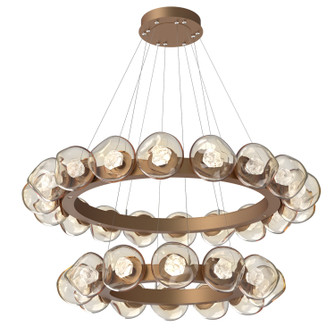 Luna LED Chandelier in Novel Brass (404|CHB0095-2T-NB-ZA-CA1-L1)