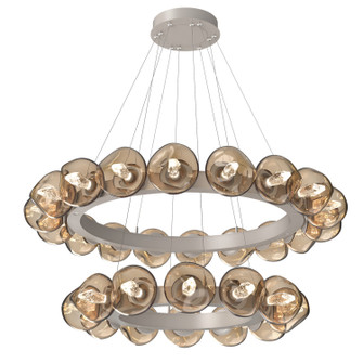 Luna LED Chandelier in Beige Silver (404|CHB0095-2T-BS-GB-CA1-L1)