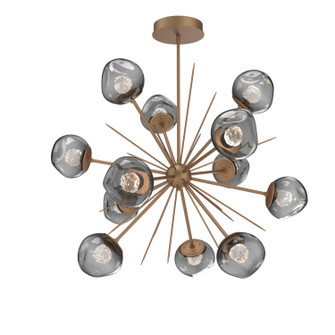 Luna LED Chandelier in Novel Brass (404|CHB0095-0H-NB-FS-001-L3)