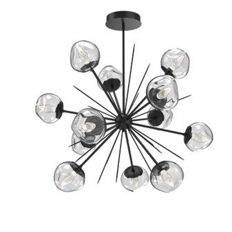 Luna LED Chandelier in Matte Black (404|CHB0095-0H-MB-GC-001-L3)