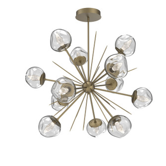 Luna LED Chandelier in Gilded Brass (404|CHB0095-0H-GB-GC-001-L3)