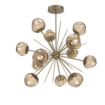 Luna LED Chandelier in Gilded Brass (404|CHB0095-0H-GB-GB-001-L1)