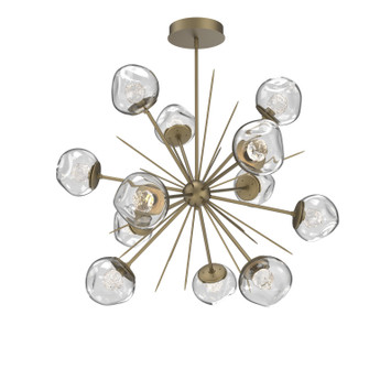 Luna LED Chandelier in Gilded Brass (404|CHB0095-0H-GB-FC-001-L1)