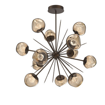 Luna LED Chandelier in Flat Bronze (404|CHB0095-0H-FB-ZB-001-L3)