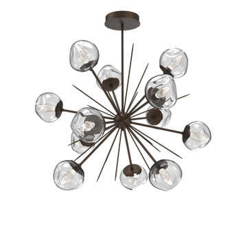 Luna LED Chandelier in Flat Bronze (404|CHB0095-0H-FB-GC-001-L1)