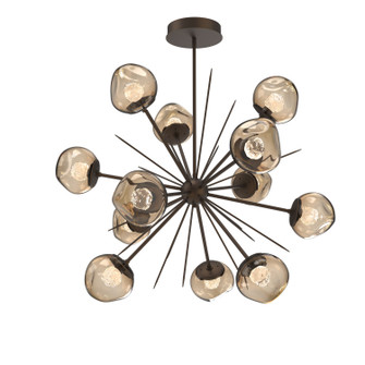 Luna LED Chandelier in Flat Bronze (404|CHB0095-0H-FB-FB-001-L3)