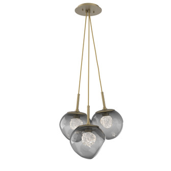 Luna LED Pendant in Gilded Brass (404|CHB0095-0E-GB-FS-C01-L3)