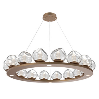 Luna LED Chandelier in Novel Brass (404|CHB0095-0D-NB-GC-CA1-L3)