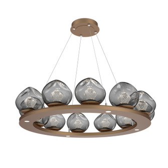 Luna LED Chandelier in Novel Brass (404|CHB0095-0C-NB-ZS-CA1-L3)