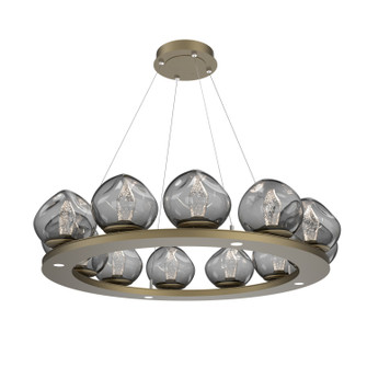 Luna LED Chandelier in Gilded Brass (404|CHB0095-0C-GB-GS-CA1-L3)