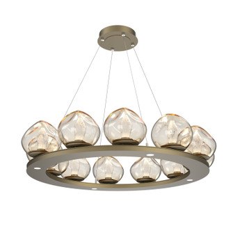 Luna LED Chandelier in Gilded Brass (404|CHB0095-0C-GB-GA-CA1-L3)