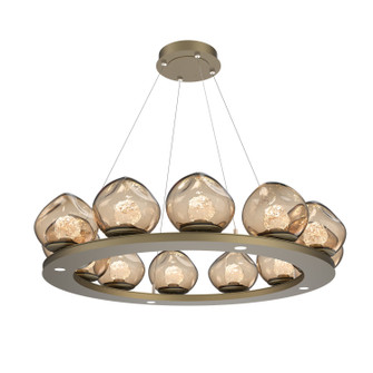 Luna LED Chandelier in Gilded Brass (404|CHB0095-0C-GB-FB-CA1-L1)